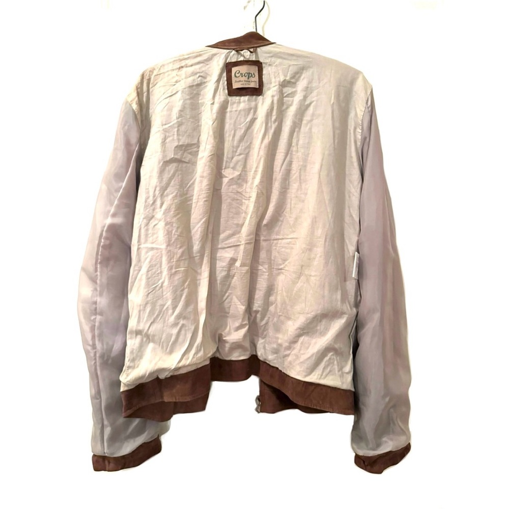 SALE * Vintage Italian Cognac Suede Moto Jacket * EVC - Picture 5 of 10